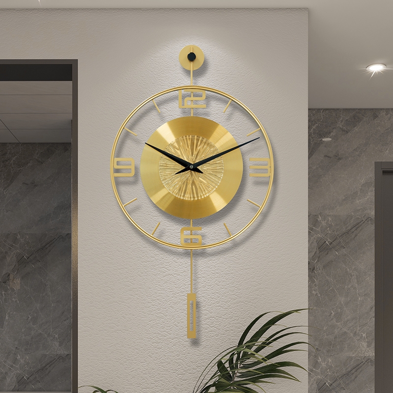 Luxury Watch Wall Clock - Luxury Metal Swinging Wall Clock Minimalist
