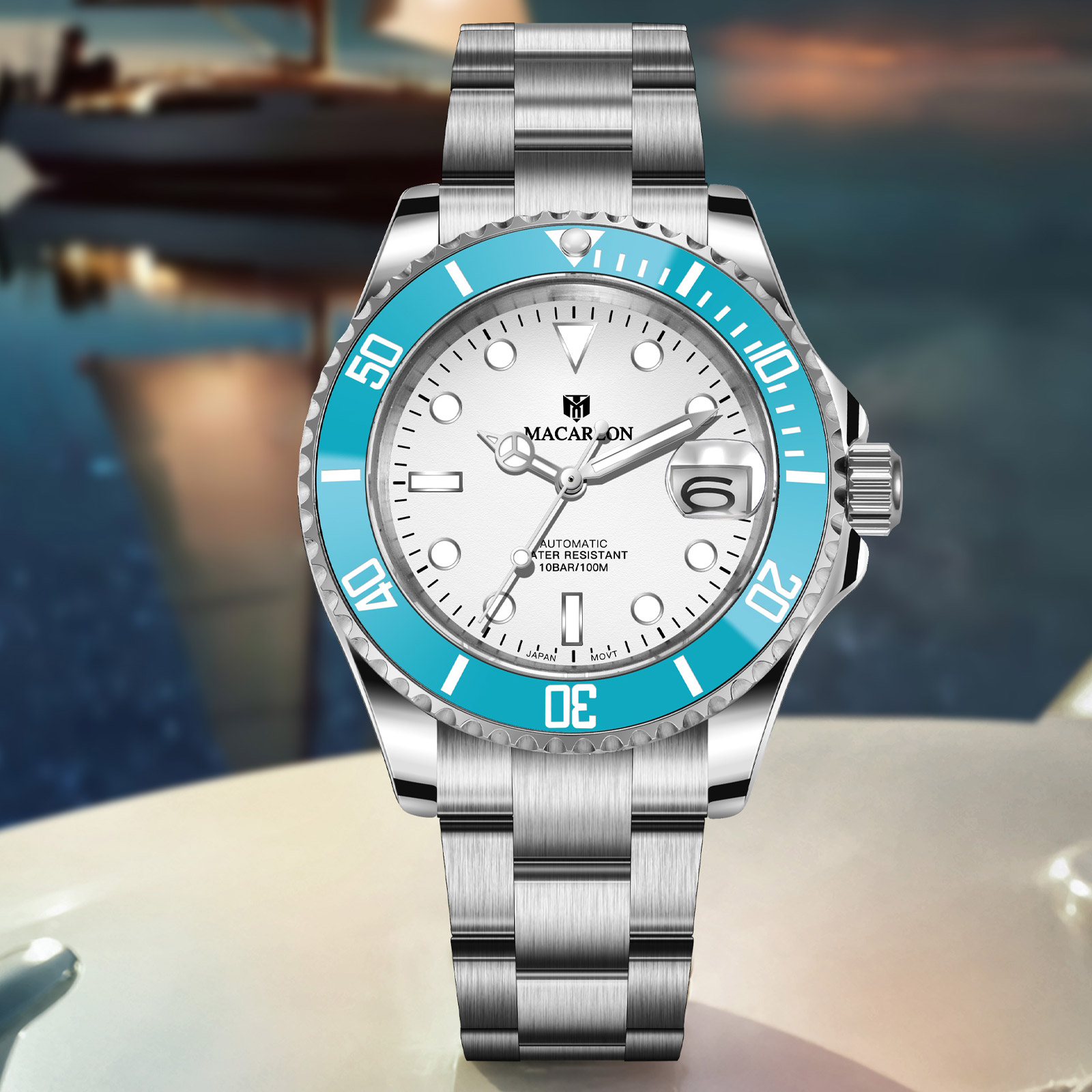 Luxury Watch China - Macarlon 40MM Mechanical Watch Sapphire Glass