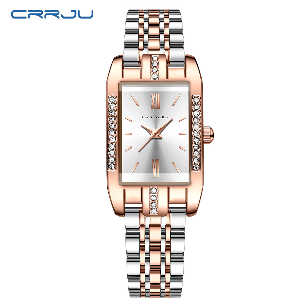Luxury Watch Female - CRRJU Luxury Square Watch for Woman