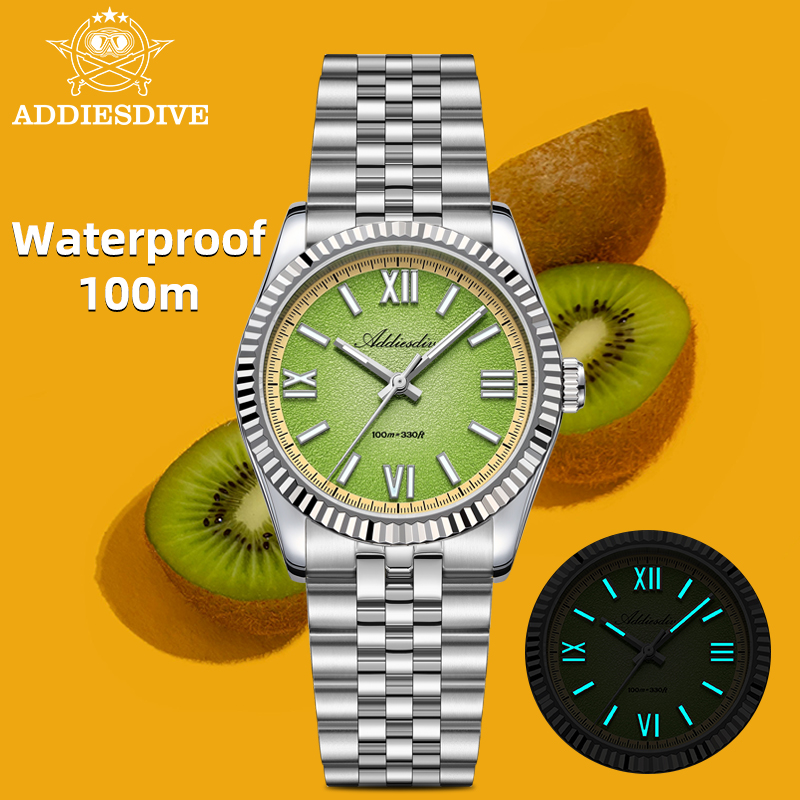 Luxury Watch And Bracelet - ADDIESDIVE Men VH31 Quartz Watch 36MM
