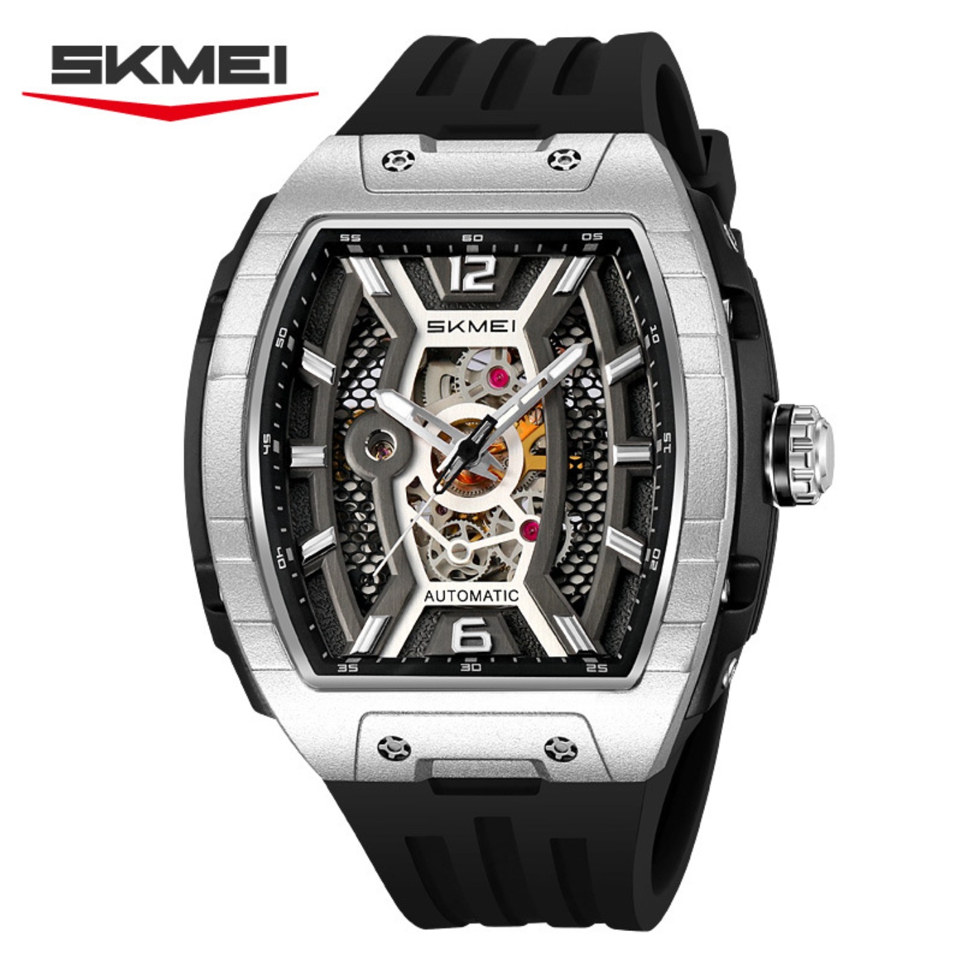 Rose Gold Tonneau Men's Automa - Luxury Watch Dial recension och pris