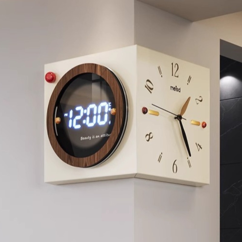 Corner Wall Clock Double Sided - Luxury Watch Wall Clock recension och pris