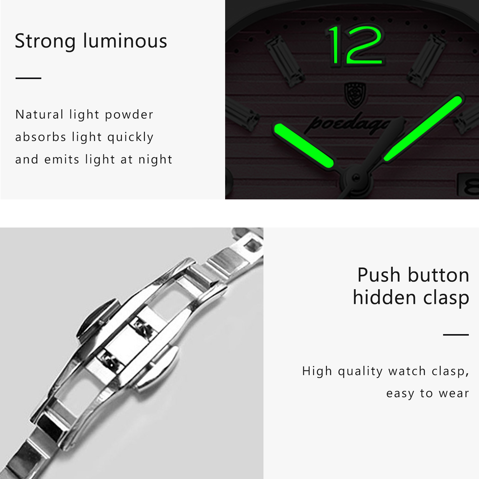 POEDAGAR Square Fashion Woman  - Luxury Watch Female recension och pris