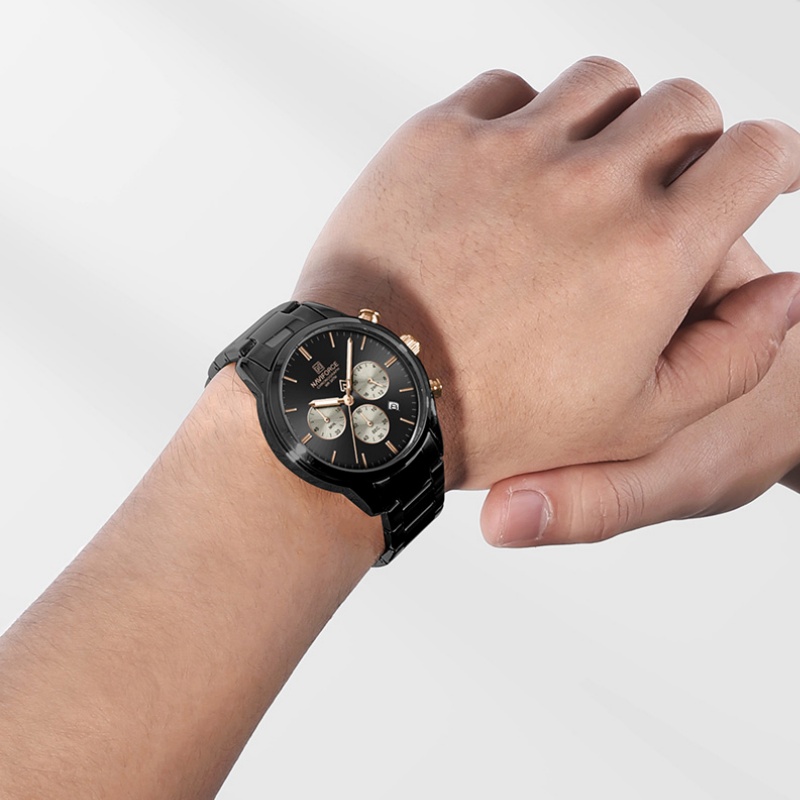 NAVIFORCE Men Quartz Chronogra - Luxury Watch And Bracelet recension och pris