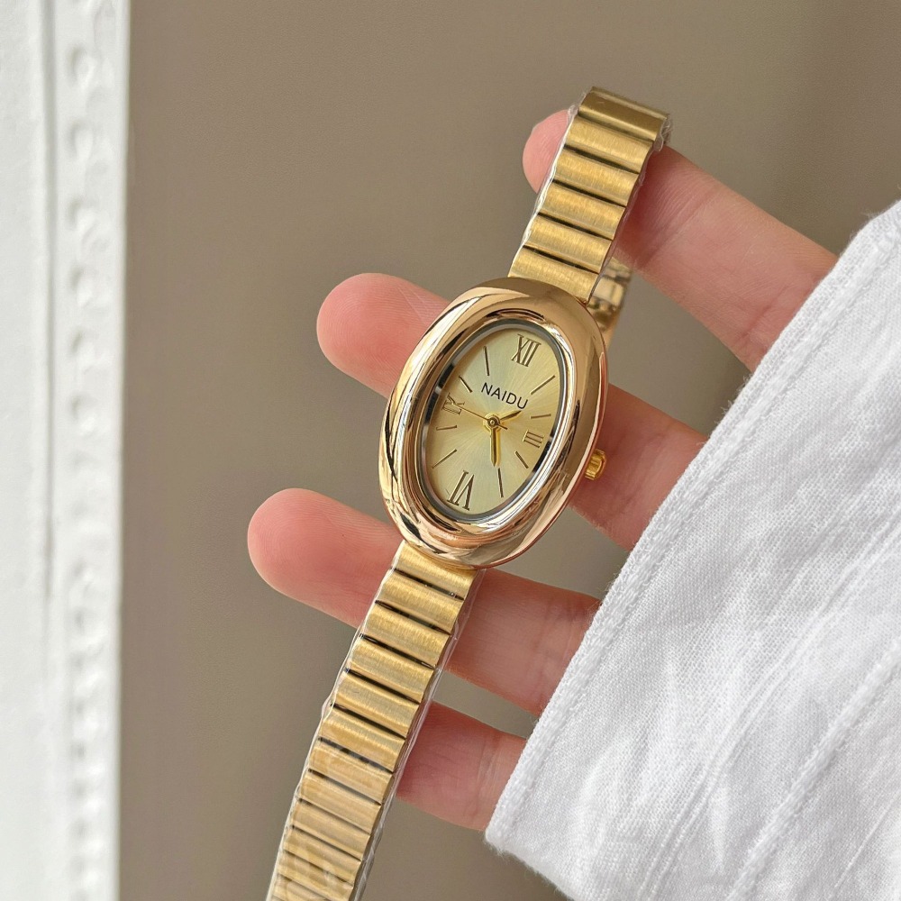 Luxury Brand Gold Oval Women Q - Luxury Watch Female recension och pris