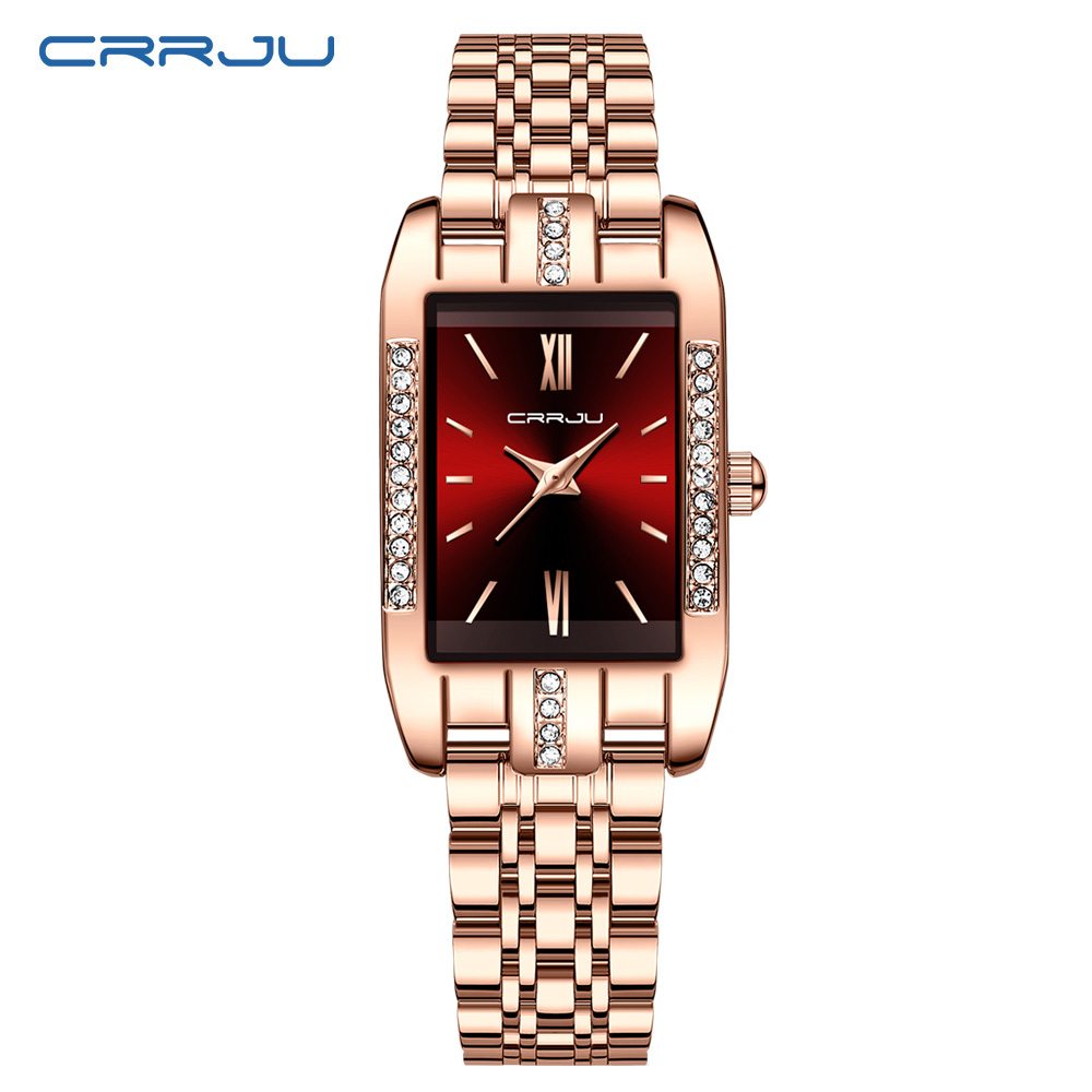 CRRJU Luxury Square Watch for  - Luxury Watch Female recension och pris