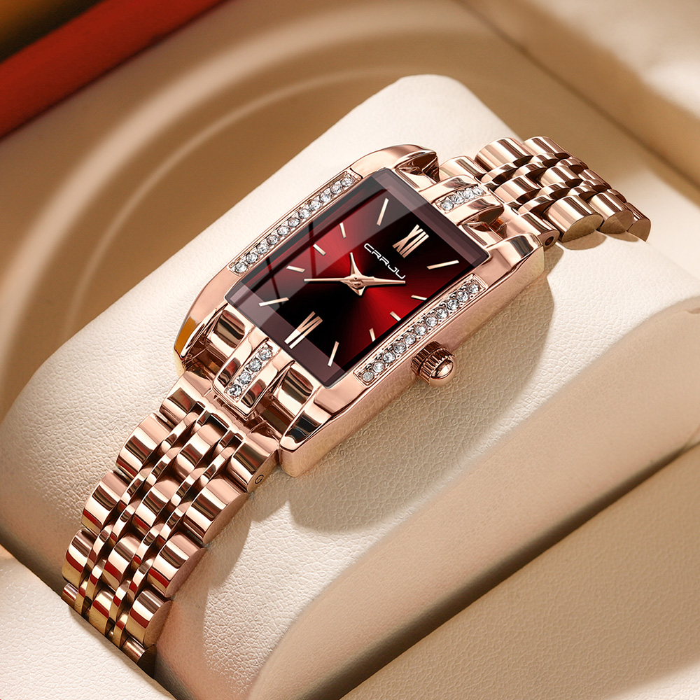 CRRJU Luxury Square Watch for  - Luxury Watch Female recension och pris